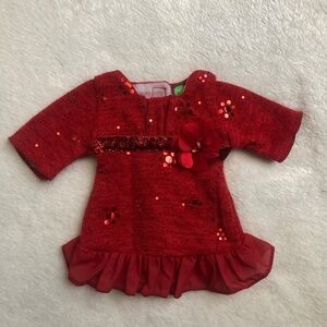 18" doll Red dress